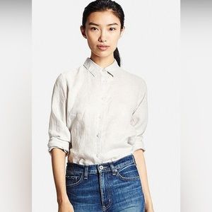 Uniqlo 100% linen button up shirt Small